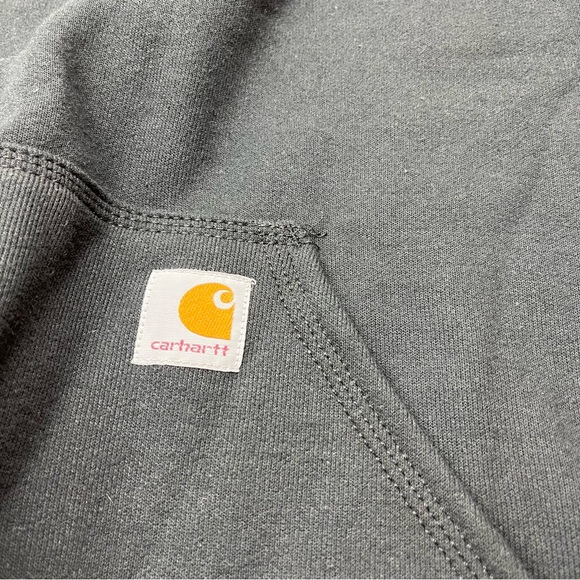 Carhartt Original Fit Black Hooded Sweatshirt Hoodie Mens Size XL TALL NEW - Picture 14 of 15